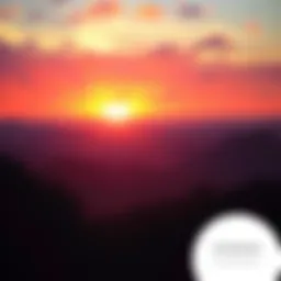 A vibrant sunrise symbolizing new beginnings and motivation