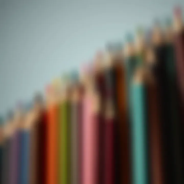 An array of pencils in various colors, illustrating the diversity in expression.