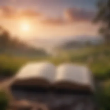 New Beginnings A serene landscape with a sunrise symbolizing new beginnings