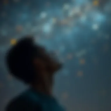 Dreaming Beyond the Stars A person gazing at the stars, representing ambitious dreams