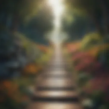 Pathway to Life Transformation A pathway symbolizing life transformation through habits