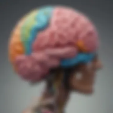Psychological Mechanisms in Habit Change A brain illustrating psychological mechanisms behind habits