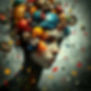 The Complexity of Emotions Abstract art depicting emotions tangled in trauma.