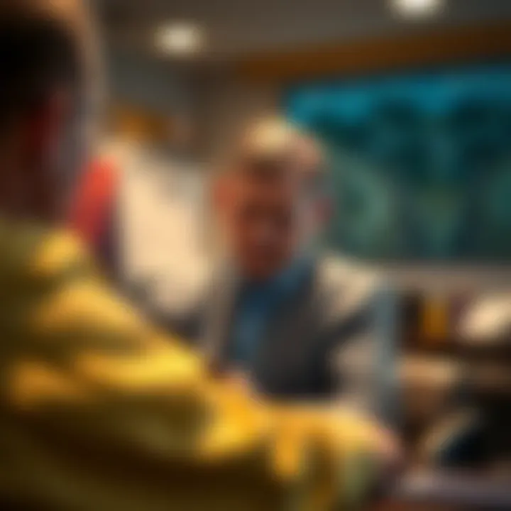 Leadership Principles in Organization Visual depiction of leadership principles in an organizational context.