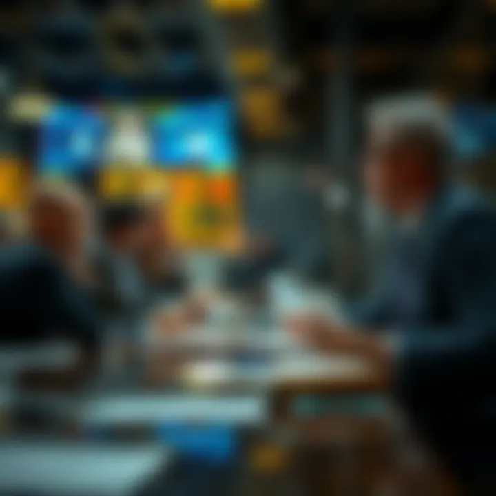 Strategic Decision-Making in Companies Illustration of strategic decision-making in thriving companies.