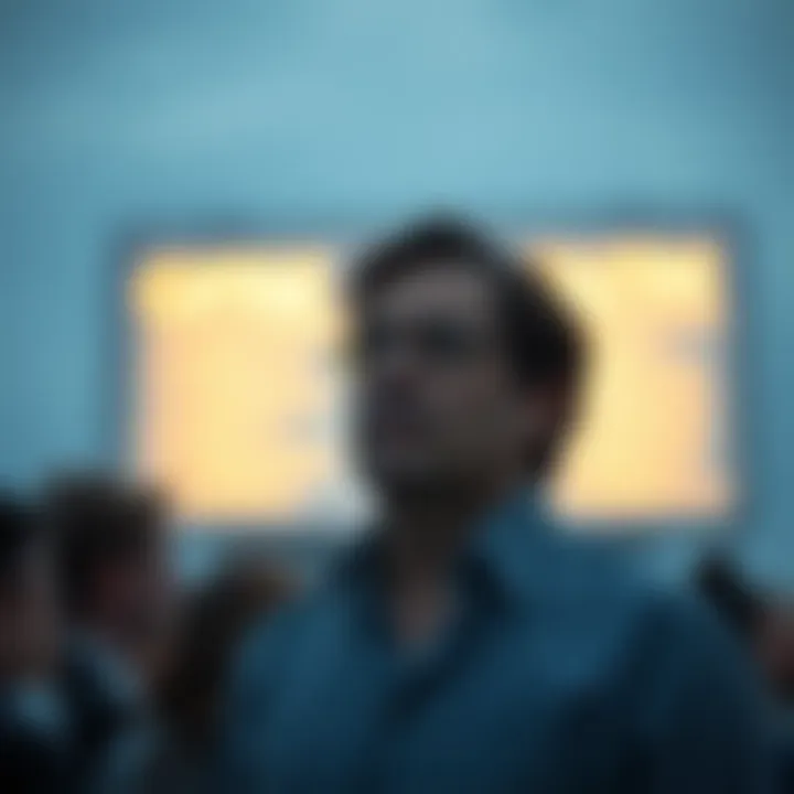 Reflection and Growth Visual of deep reflection and personal growth