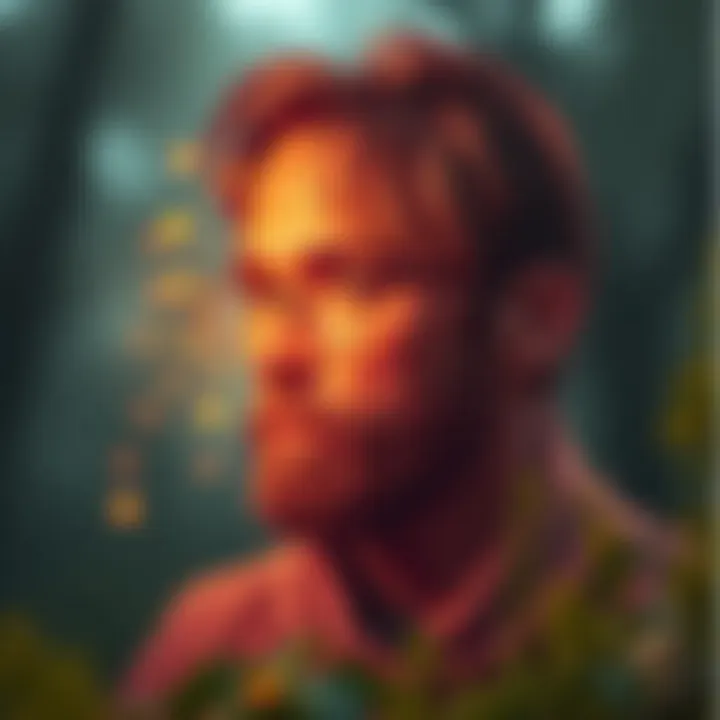 Philosophical Transformation Illustration of transformation through philosophical insights