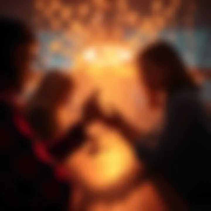 Visual metaphor for deeper relationships and connections