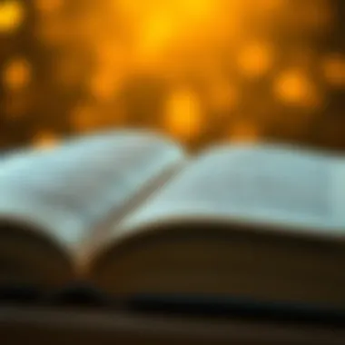 The Gift of Wisdom: Uplifting Quotes in Literature An open book with pages turning, representing knowledge and wisdom