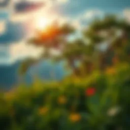 A serene landscape that embodies tranquility and inspiration