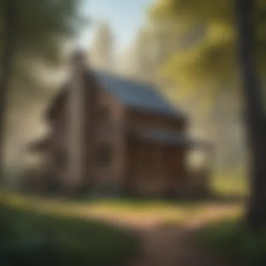 Thoreau's Cabin: A Symbol of Simplicity A rustic cabin reflecting Thoreau's simple lifestyle